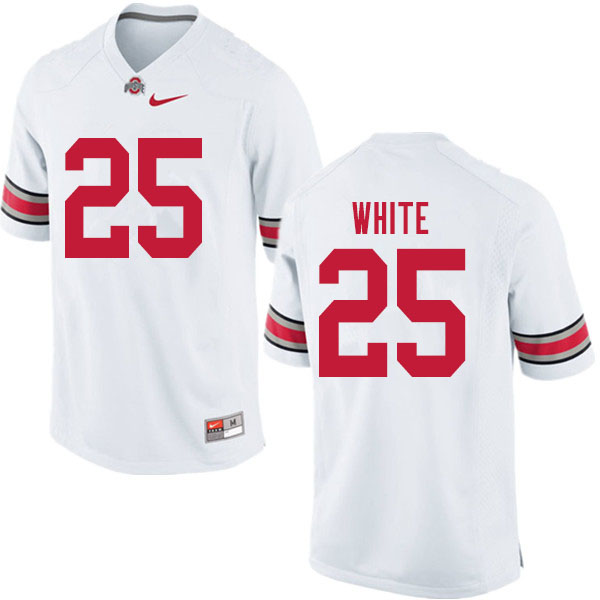 Men #25 Brendon White Ohio State Buckeyes College Football Jerseys Sale-White